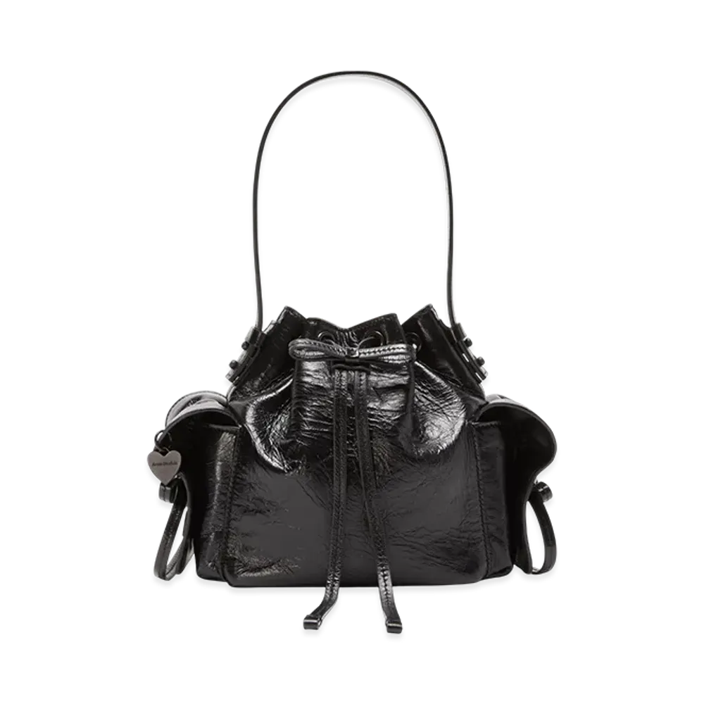 Acne Studios Multi-Pocket Mini Bucket Bag "Black"