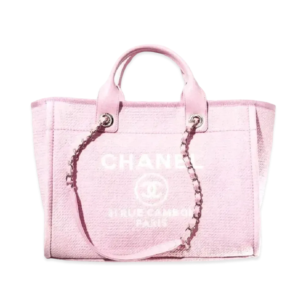 CHANEL Small Shopping Bag Mix Fiber "Pink"
