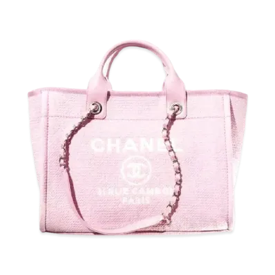 CHANEL Small Shopping Bag Mix Fiber "Pink"