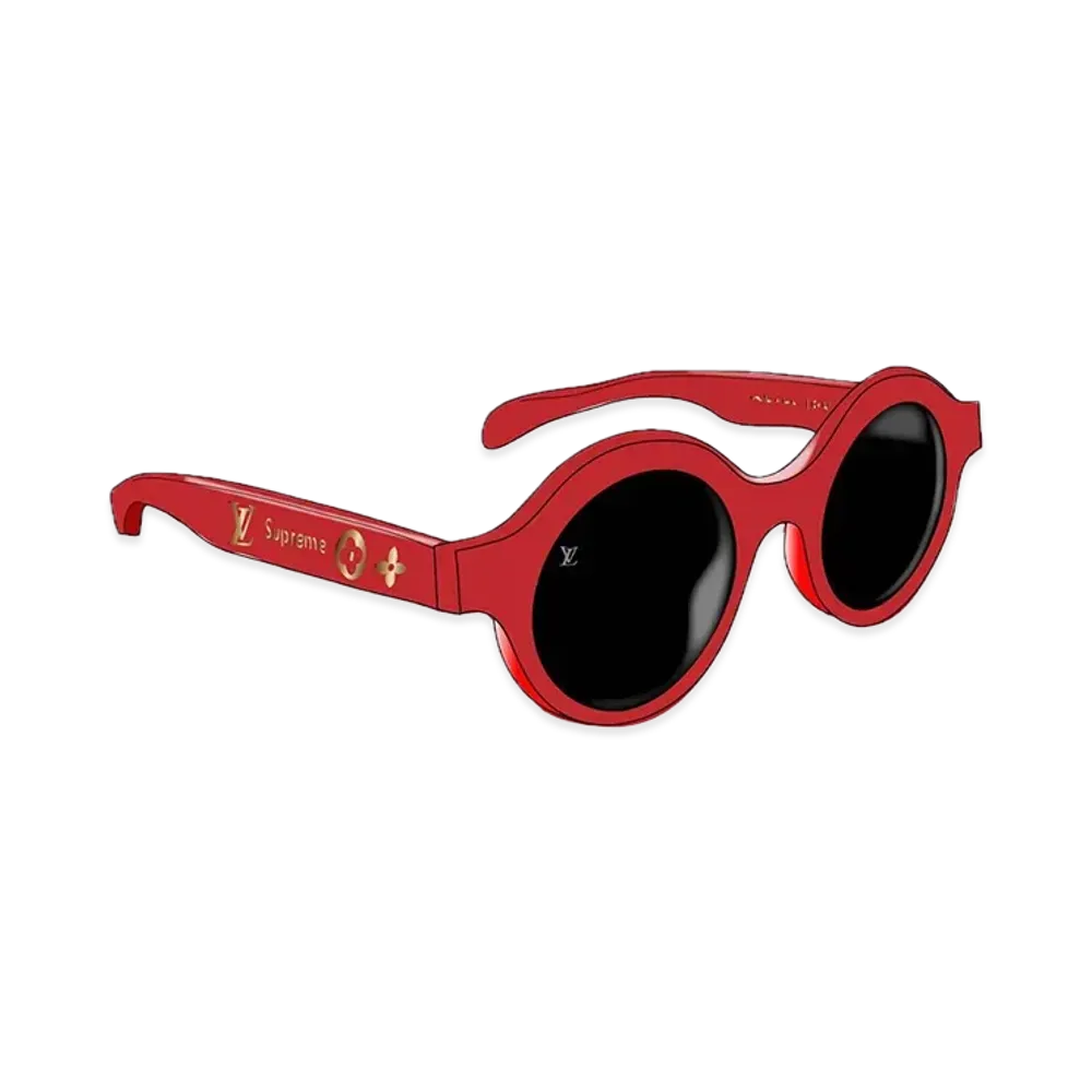Supreme x Louis Vuitton Downtown Sunglasses "Red"