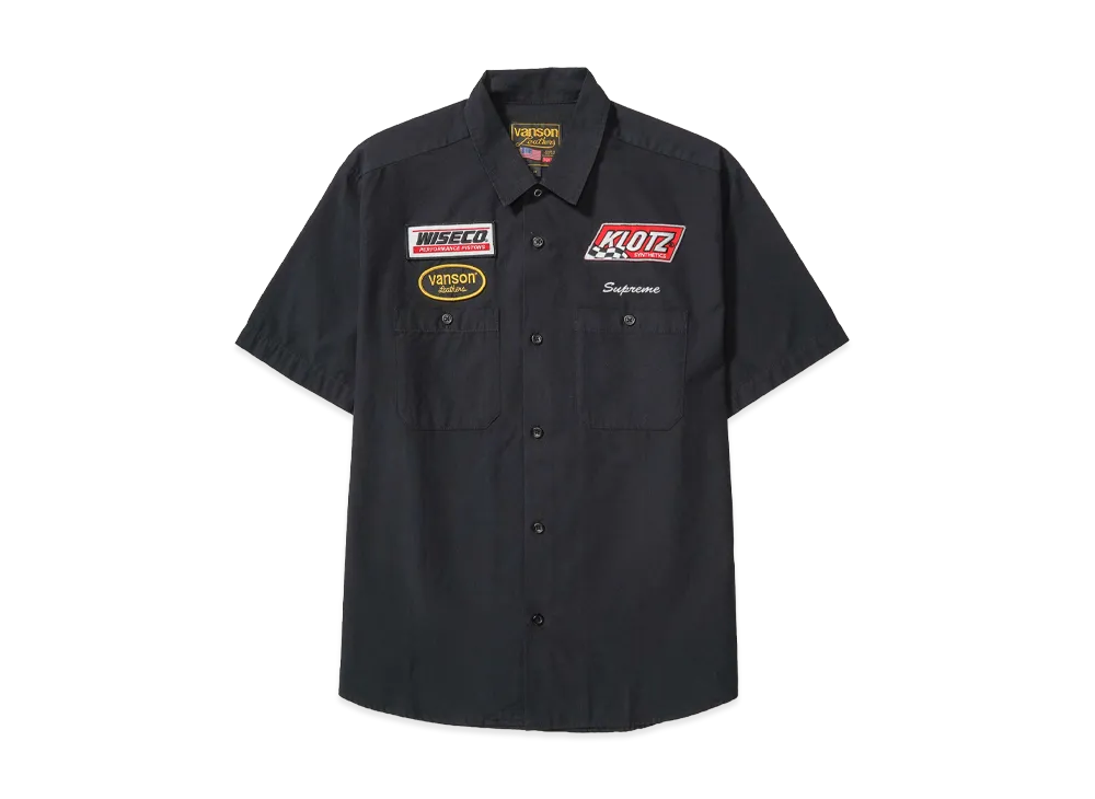 Supreme x Vanson Leathers S/S Work Shirt "Black"