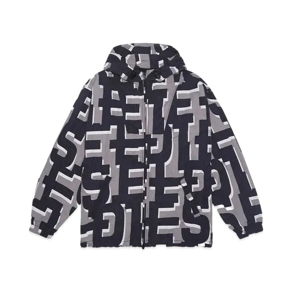 DIESEL J-Jass-Mon-Print "GRAY/BLACK"