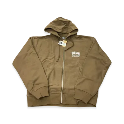 Stussy Stock DSM London Zip Hoodie 2022 "Coffee"