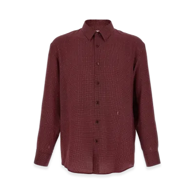 Saint Laurent Cassandre Shirt "Bordeaux"