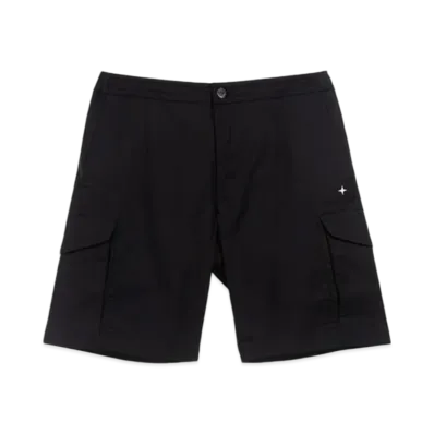 Stone Island L05G4 Embroidered Logo Bermuda Shorts - 23SS "Black"
