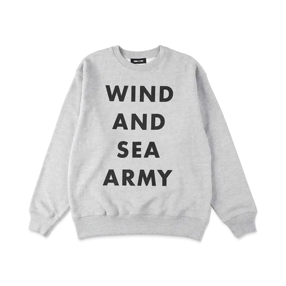 WIND AND SEA Military Surplus Crew Neck Sweat "Gray"