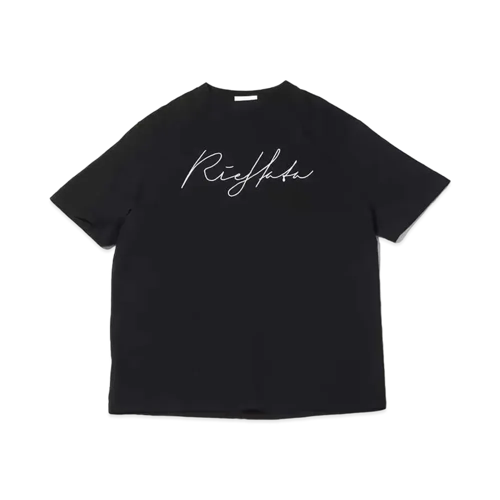 atmos pink x Riehata Logo Big T-Shirt "Black"