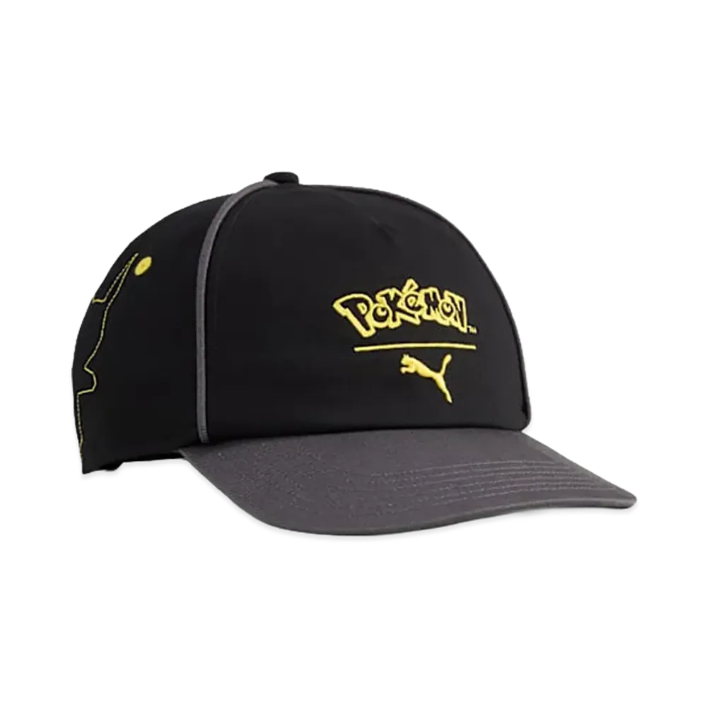PUMA x Pokemon Kids Dad Cap "PUMA Black/Strong Gray"