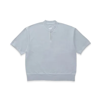 visvim Mondo Henley Zip S/S DMGD "LT.Blue"