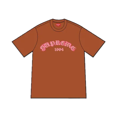 Supreme Old English Glow S/S Top "Rust"