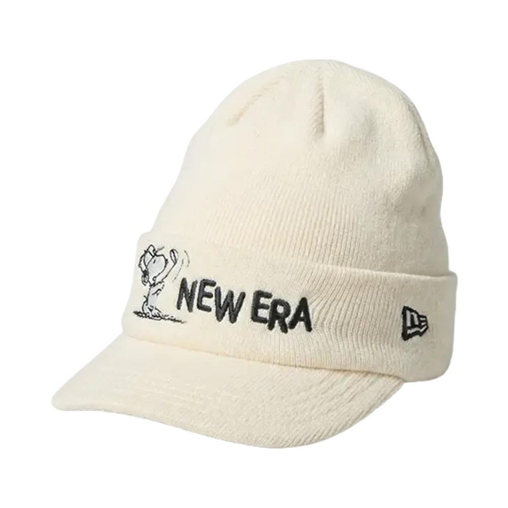 NEW ERA x PEANUTS Visor Knit Swing Snoopy Golf "Off White"