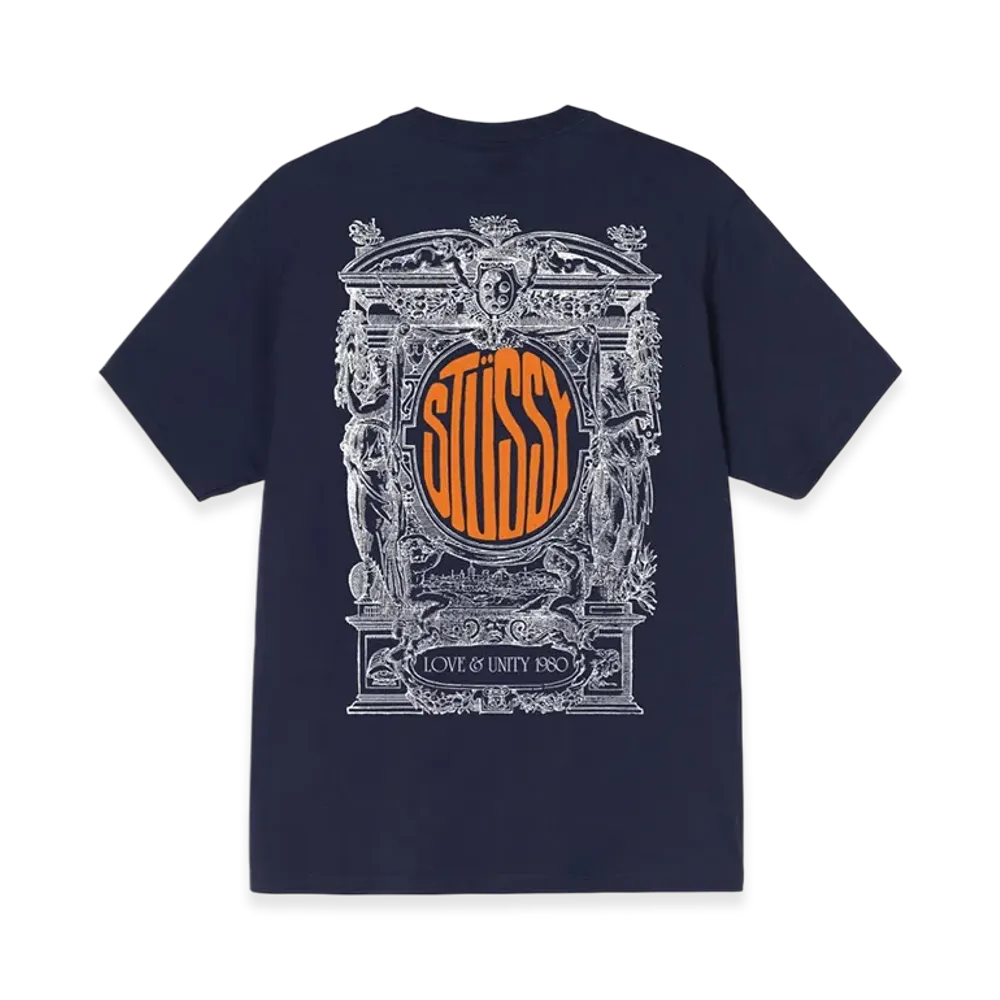 Stussy Love & Unity Tee "Navy"