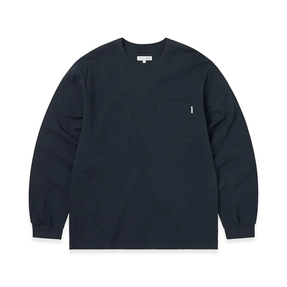 thisisneverthat Basic Pocket L/S Tee "Navy"