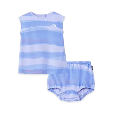 The North Face Baby Little Breeze French Sleeve One Piece & Bloomers "Blue Blue Lee"