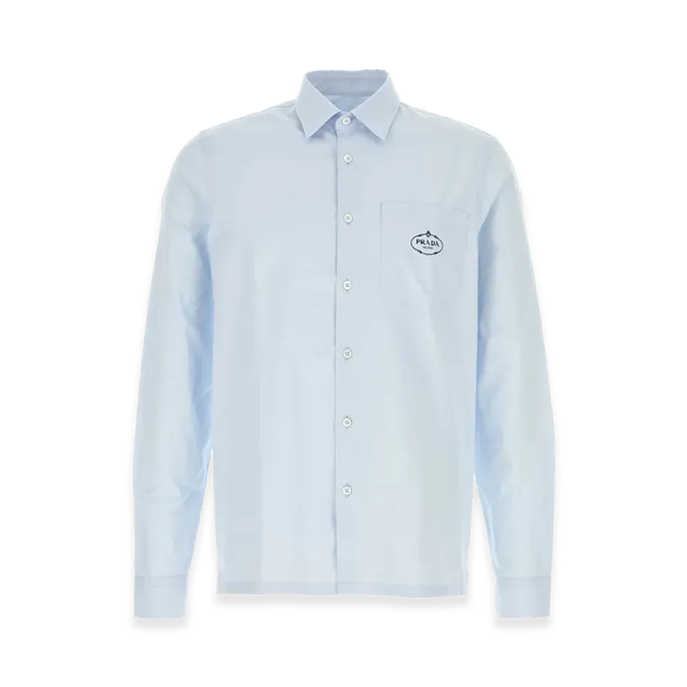 PRADA Poplin Shirt "Light Blue"