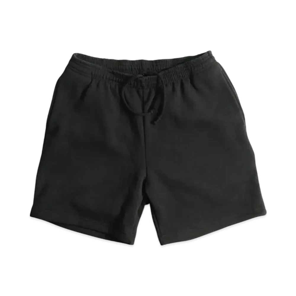 Los Angeles Apparel 14OZ Heavy Fleece Sweat Shorts Piece Dye "Black"