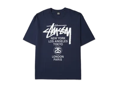 Stussy World Tour Tee "Navy" (2025) 3903962