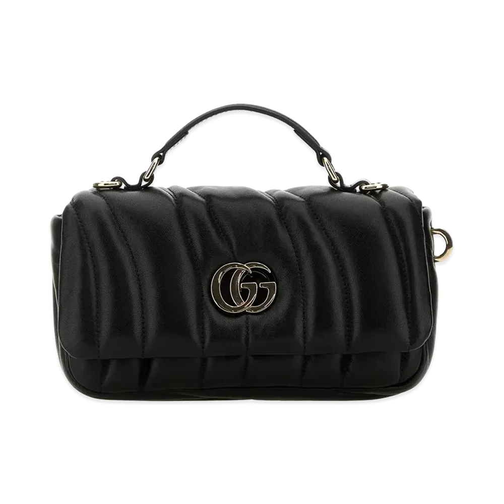 GUCCI Women's Leather GG Milano Handbag "Black"