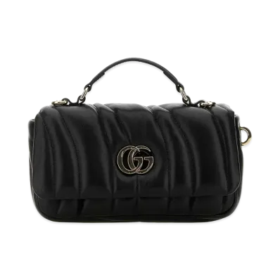 GUCCI Women's Leather GG Milano Handbag "Black"