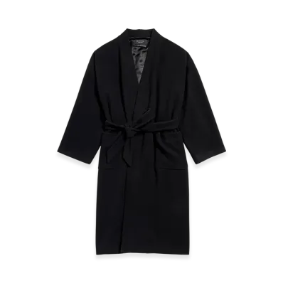 BALENCIAGA Bathrobe Coat "Black"