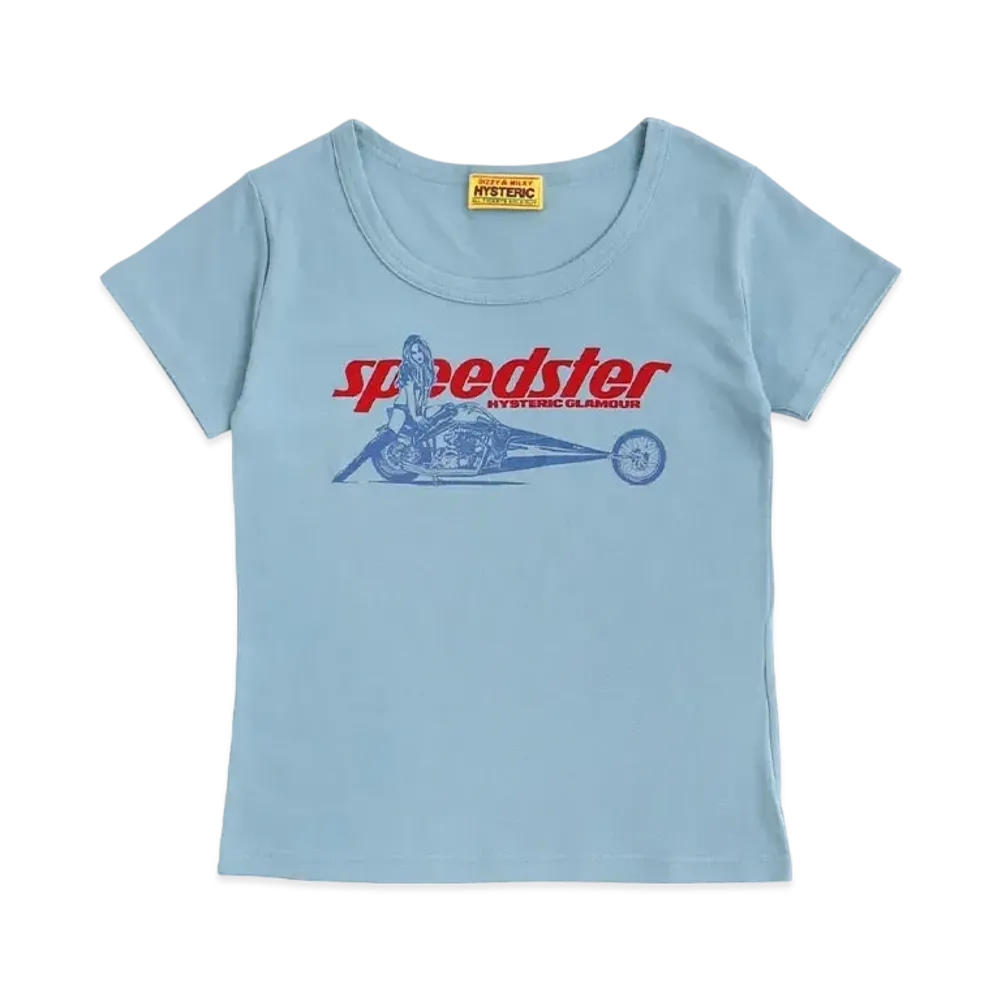 HYSTERIC GLAMOUR Speedster Chibi T-Shirt "Blue"