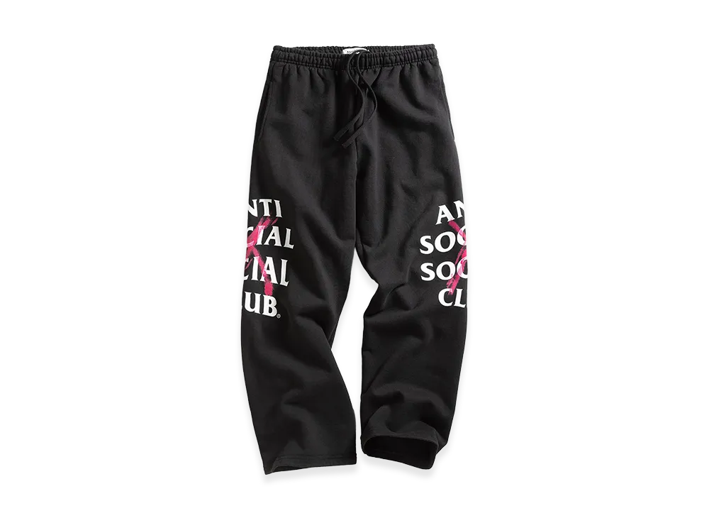ANTI SOCIAL SOCIAL CLUB Cancelled Paint Sweatpants "Black"