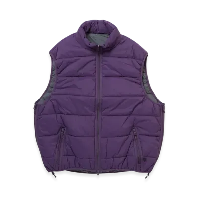 DAIWA PIER39 Tech Reversible Climbers Puff Vest "Purple x Charcoal"