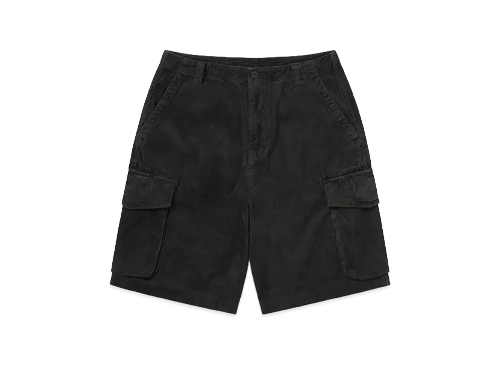 thisisneverthat Overdyed Corduroy Cargo Short "Washed Black"