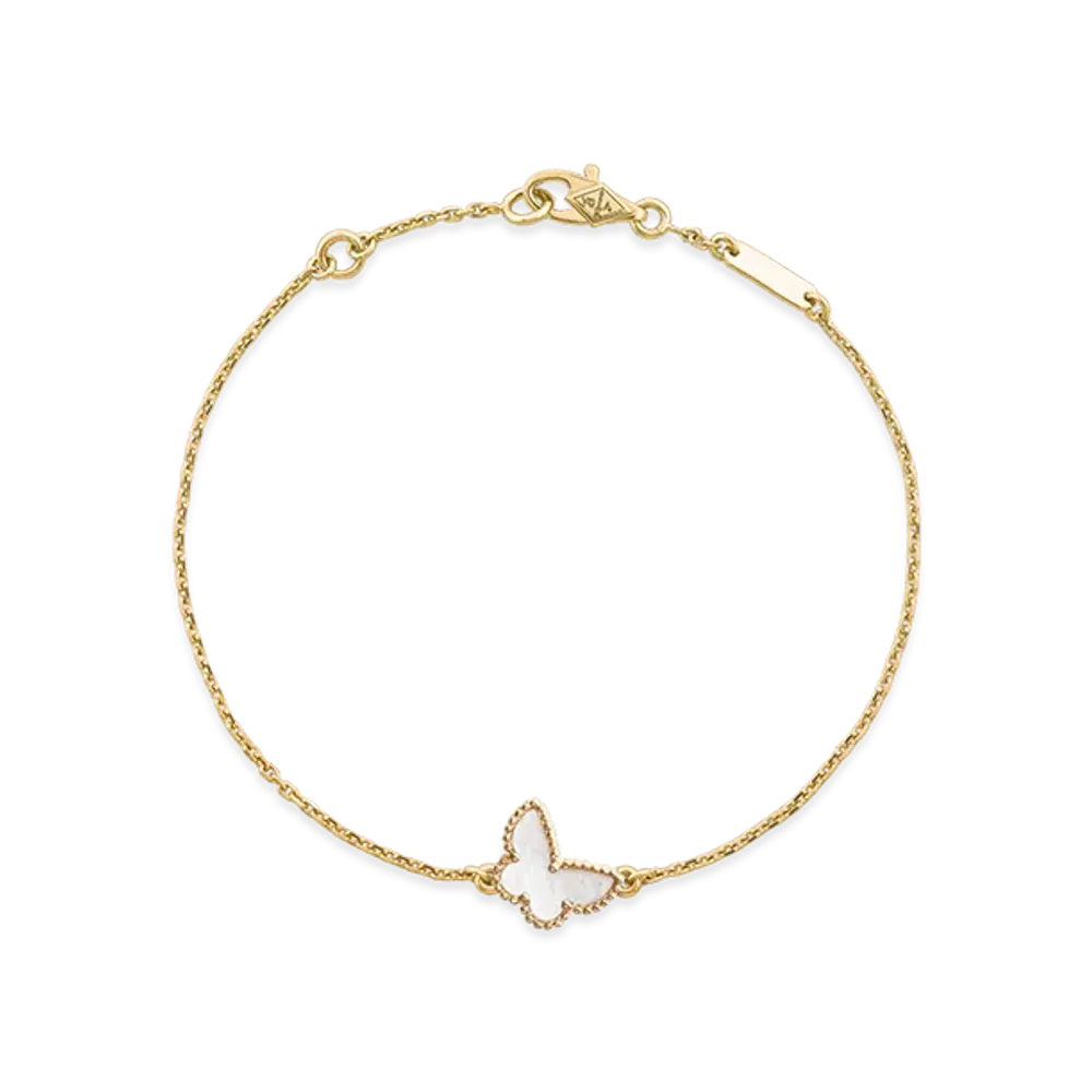 Van Cleef & Arpels Sweet Alhambra Papillon bracelet "18K Yellow gold/Mother-of-pearl"