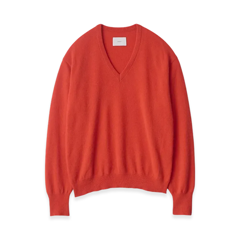 ssstein Pure Cashmere Knit V Neck LS "Red"
