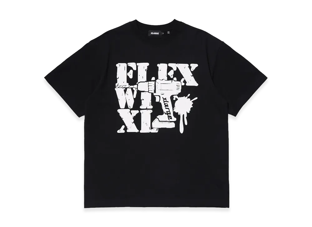 XLARGE x FLEXWITME S/S Tee "Black"