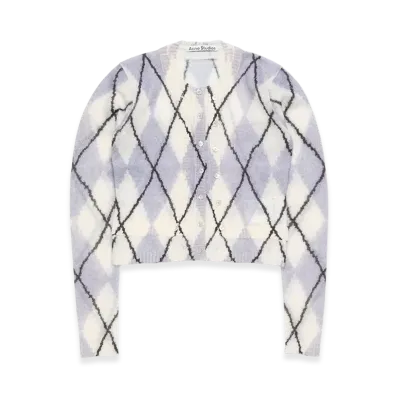 Acne Studios Mohair Cardigan "Mauve Gray"