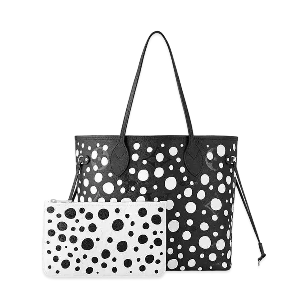 Louis Vuitton x Yayoi Kusama Neverfull MM Monogram Empreinte Leather Infinity Dots "Noir/Blanc"