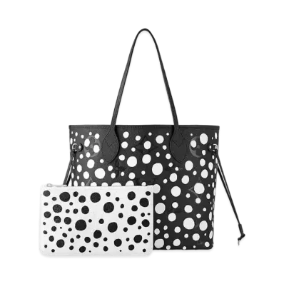Louis Vuitton x Yayoi Kusama Neverfull MM Monogram Empreinte Leather Infinity Dots "Noir/Blanc"