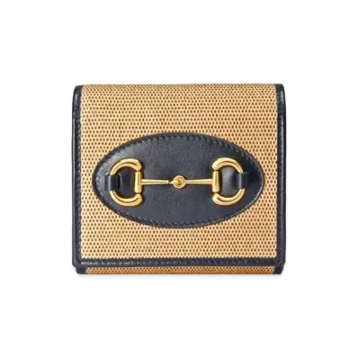 GUCCI Horsebit 1955 Card Case Wallet Japan Limited "Beige"