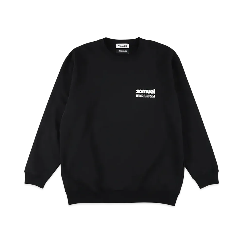 WIND AND SEA x SAMUEL Crewneck Sweatshirt (DAT) "Black"