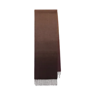 Paul Smith Gradation Cashmere Scarf "DarkBrown"