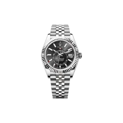 ROLEX Sky-Dweller Oyster 42mm "Black/Oyster Steel/White Gold"