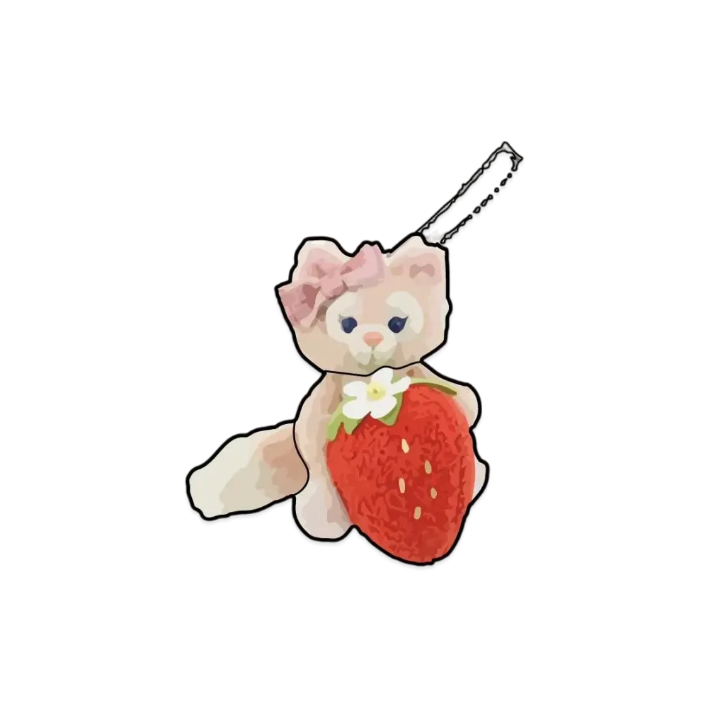 Disney Heartfelt Strawberry Gift Stuffed Animal Charm Lina Bell "Multi"