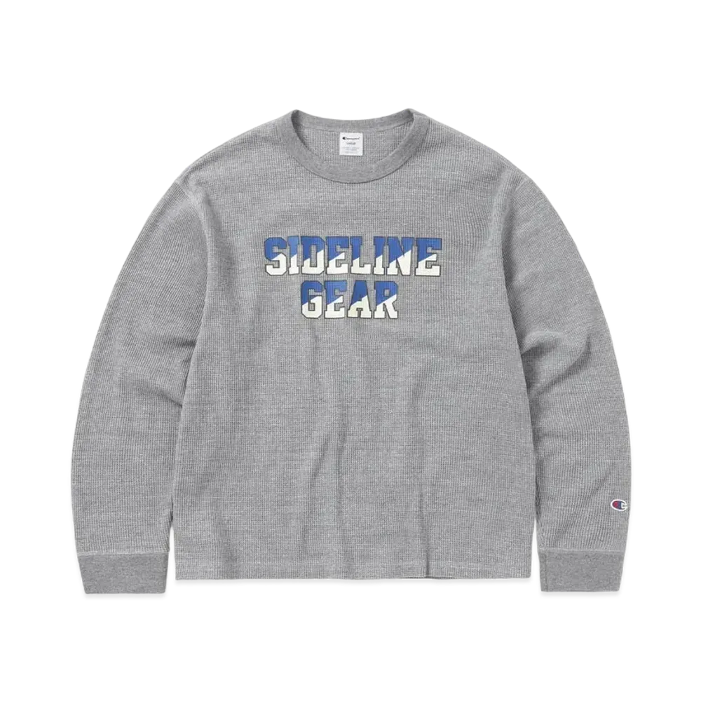thisisneverthat x Champion TNT Waffle L/S Top "Oxford Grey"