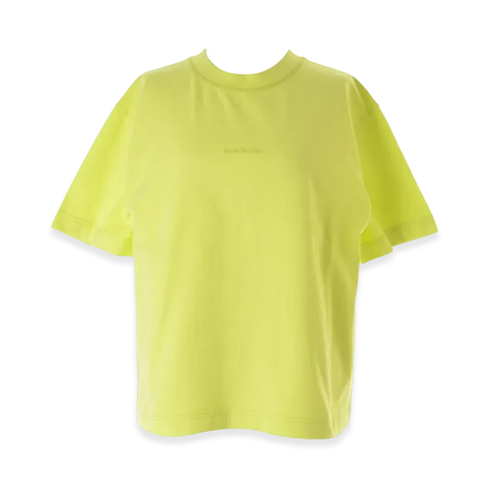 Acne Studios Edie Stamp Logo T-Shirt "Lemon Yellow"