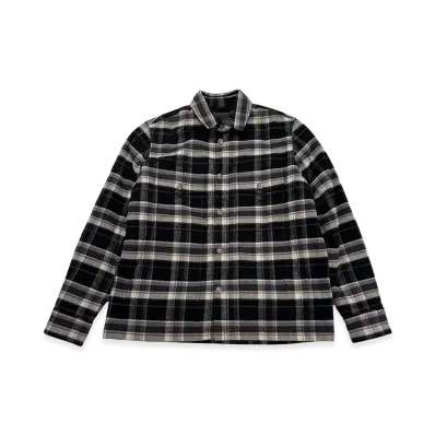 Chrome Hearts Y Not Cross Ball Button Check Shirt Jacket "Black"