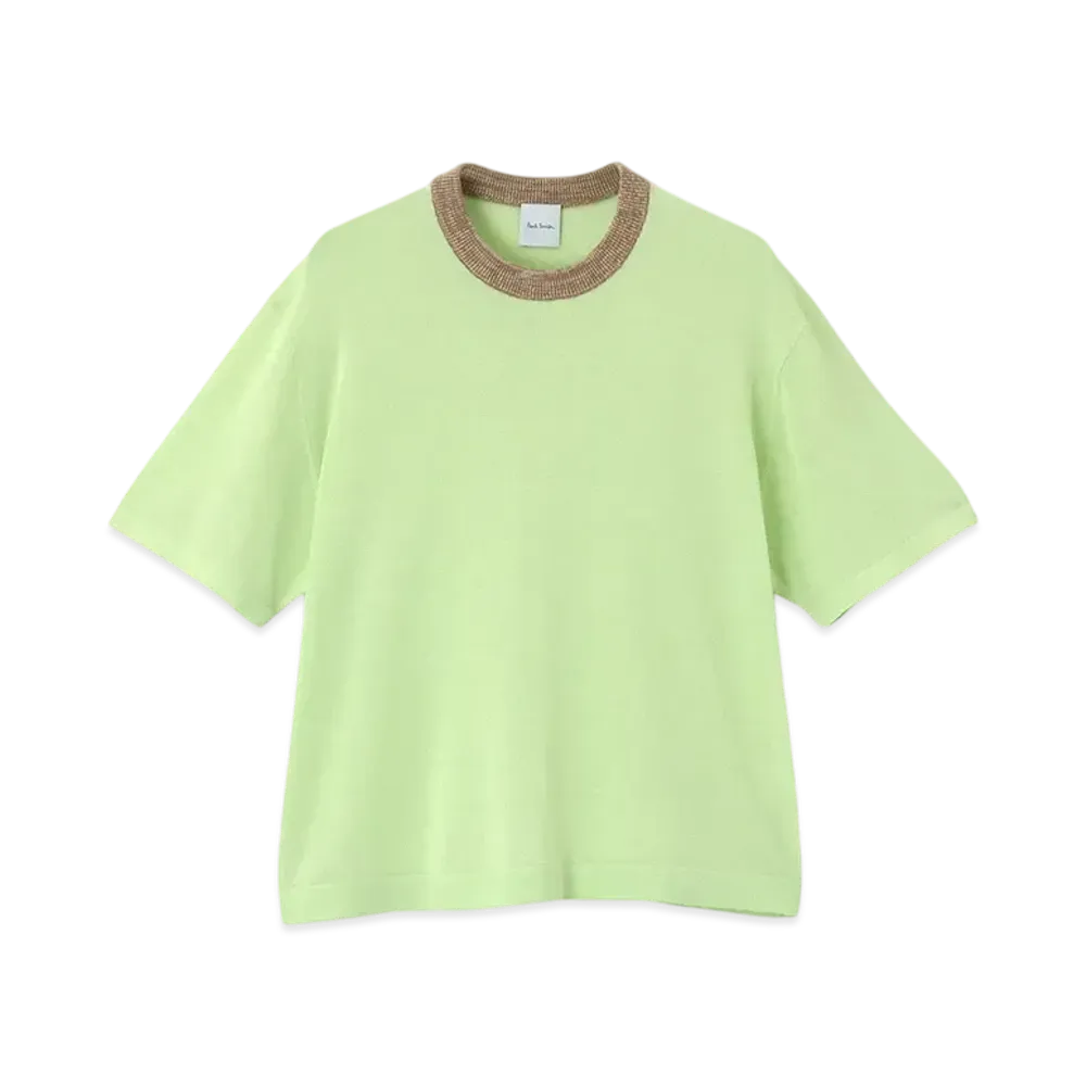 Paul Smith Women's Oversilhouette Knit Tops "LightGreen"