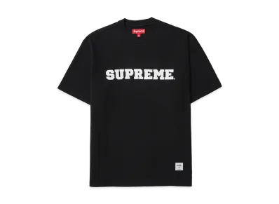 Supreme Collegiate Applique S/S Top "Black"