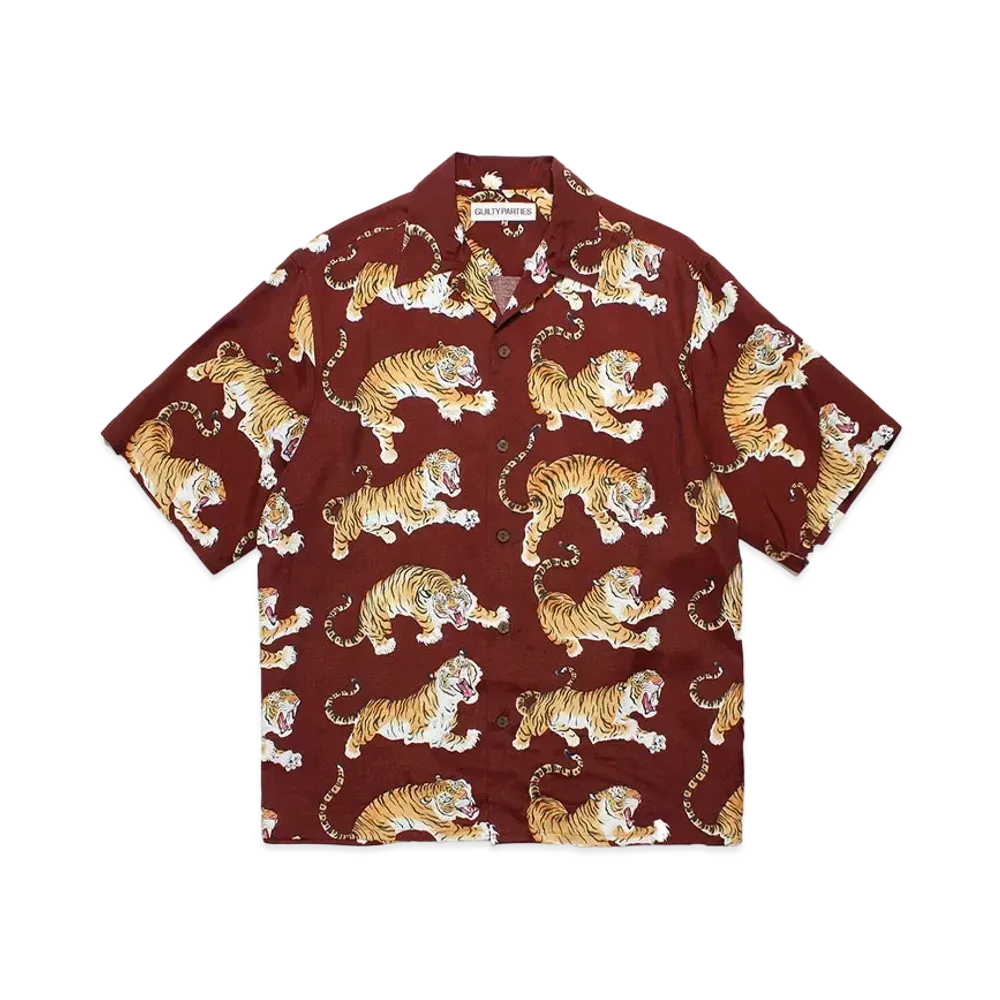 WACKO MARIA Tim Lehi / Hawaiian Shirt "Brown"