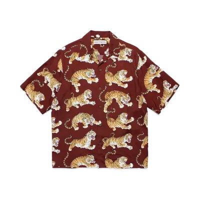 WACKO MARIA Tim Lehi / Hawaiian Shirt "Brown"