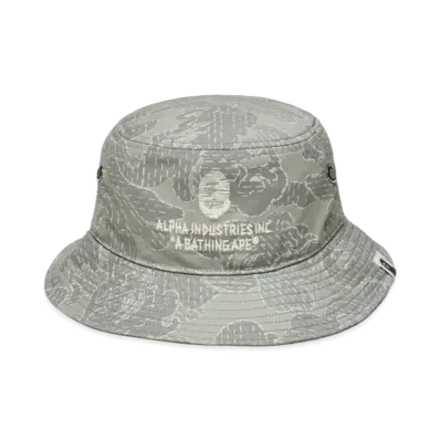 A BATHING APE x ALPHA INDUSTRIES Military Hat "Olive"