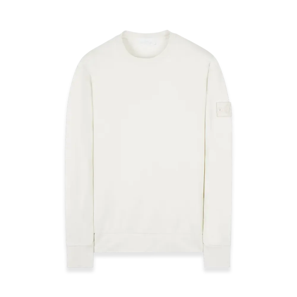 Stone Island 632F3 Ghost Piece Cotton Stretch Fleece Sweatshirt - 22SS "Off White"