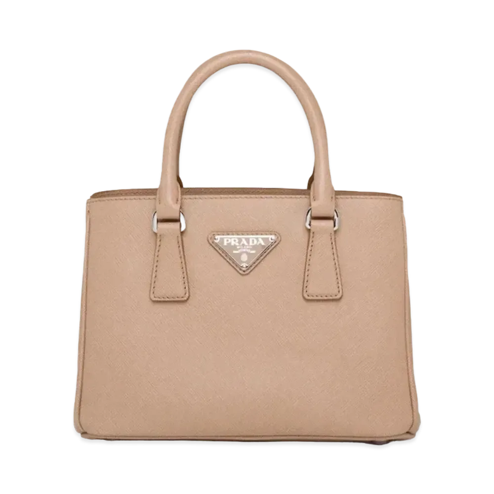 PRADA Galleria Saffiano Leather Mini Bag "Beige Pink"