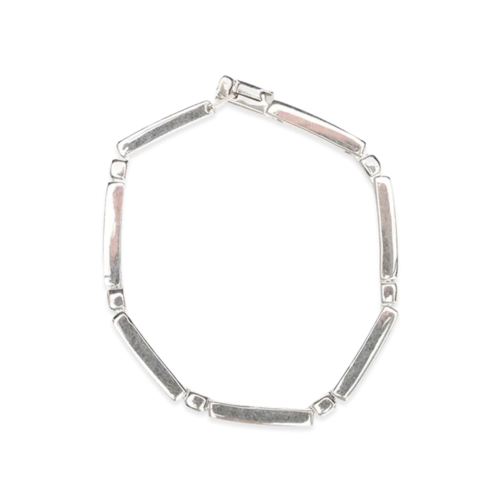 Saint Laurent Bracelet With Metal Bars "Silver"